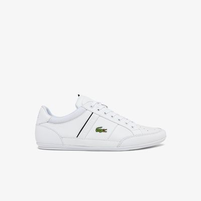 Lacoste Sneakers Chaymon homme en matière synthétique et en cuir Taille Blanc/noir