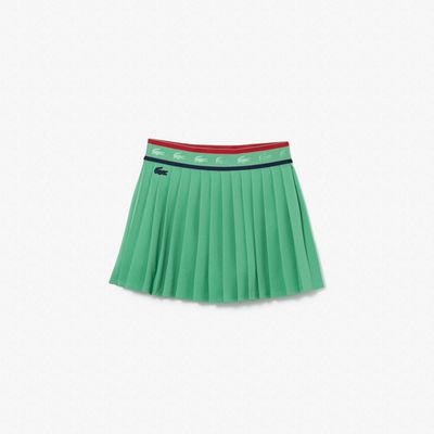 Jupe plissée Lacoste Sport en piqué Taille Vert/bleu Marine/rouge/bleu Marine