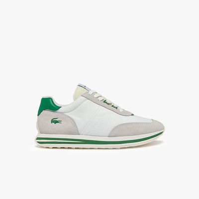 Lacoste Sneakers L-Spin homme en tissu Taille Blanc/vert