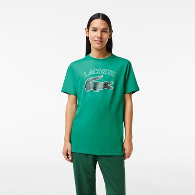 T-shirt homme Lacoste Sport imprimé crocodile en jersey technique Taille Vert