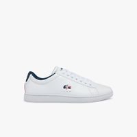 Lacoste Sneakers Carnaby Evo femme tricolores en cuir et synthétique Taille Blanc/marine/rouge