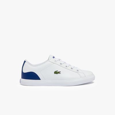 Lacoste Sneakers Lerond enfant en matière synthétique Taille Blanc/bleu