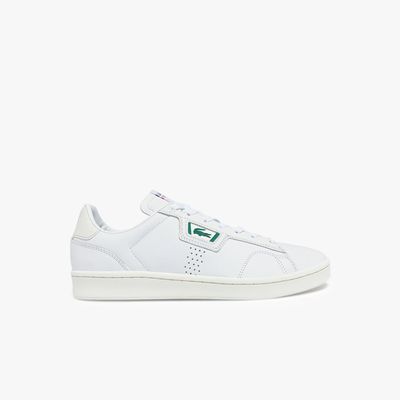 Lacoste Sneakers Masters Classic homme en cuir Taille Blanc/beige