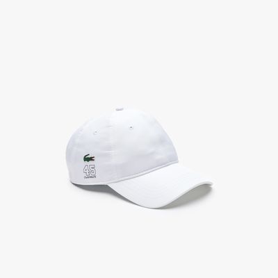 Casquette Lacoste unisexe Club Med Taille Taille unique Blanc