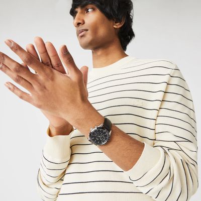 Lacoste Montre Boston chronographe noire Taille Taille unique Noir