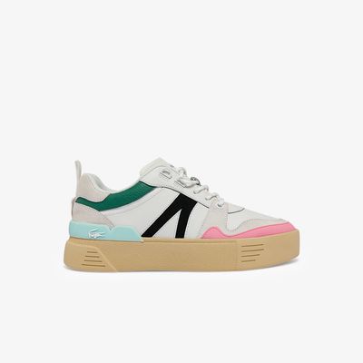 Lacoste Sneakers L002 femme en cuir Taille 39.5 Blanc/vert