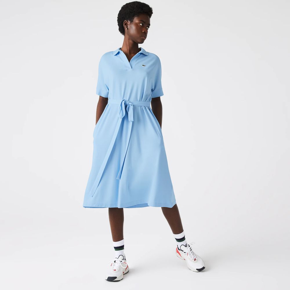 Lacoste Robe polo loose fit à col V 