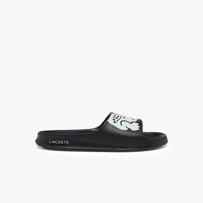 Lacoste Claquettes Croco 2.0 homme en synthétique Taille Noir/blanc