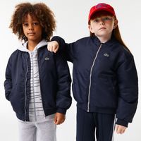 Blouson teddy enfant color-block Lacoste en nylon Taille ans Bleu Marine