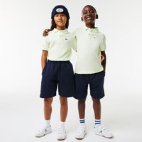 Short enfant Lacoste en molleton gratté de coton biologique Taille ans Bleu Marine
