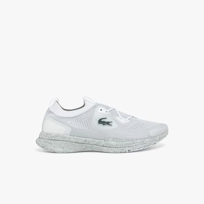 Lacoste Sneakers Run Spin Eco homme en tissu Taille Blanc/beige