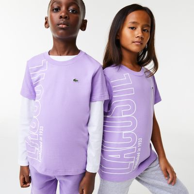 T-shirt enfant avec logo XL Lacoste en jersey de coton Taille ans Violet