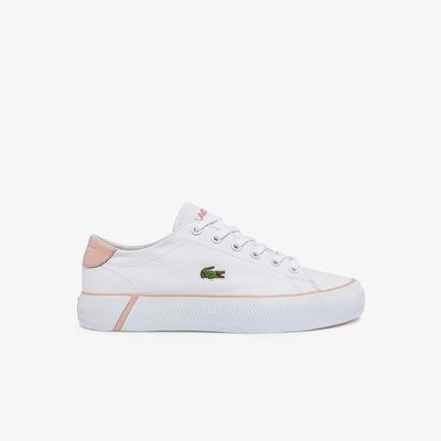 Lacoste Sneakers Gripshot BL femme en toile Taille Blanc/rose