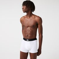 Lacoste Lot de 3 boxers courts en coton stretch Taille Noir/gris Chine/blanc