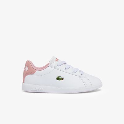 Lacoste Sneakers Graduate bébé en synthétique Taille Blanc/rose