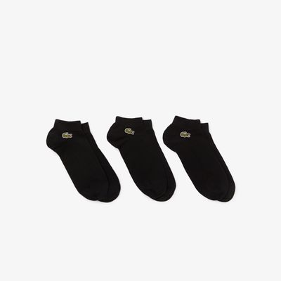 Lot de 3 paires de chaussettes basses Lacoste Sport unies Taille / Noir