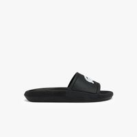 Lacoste Claquettes Croco femme en synthétique Taille Noir/blanc