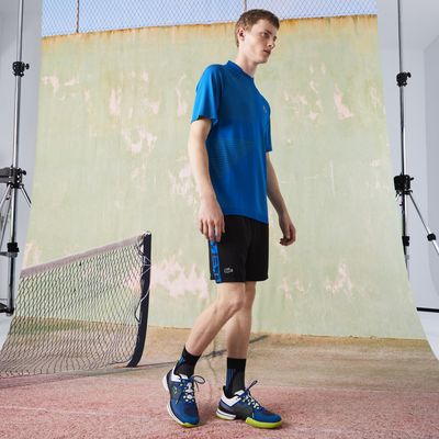 Short homme Tennis Lacoste Sport avec imprimé contrasté Taille Noir