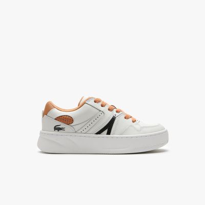 Sneakers L005 femme Lacoste en cuir Taille Blanc/marron