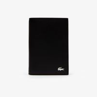 Lacoste Portefeuille Fitzgerald en cuir uni 7 cartes Taille Taille unique Noir