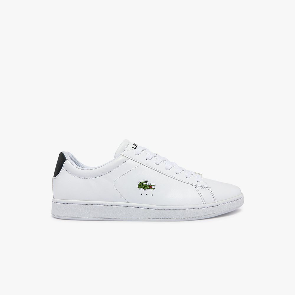 Lacoste Sneakers Carnaby Evo homme en matière synthétique et en cuir Taille Blanc/noir