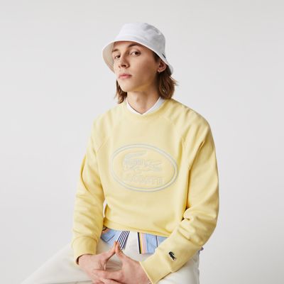 Lacoste Bob unisexe en piqué de coton biologique uni Taille Blanc