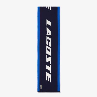 Écharpe unisexe Lacoste Holiday color-block avec marquage Taille Taille unique Bleu/bleu Marine/blanc