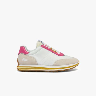 Lacoste Sneakers pour femmes L-Spin Textile Taille Blanc/rose