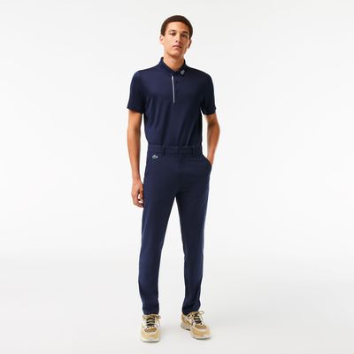 Pantalon chino homme Golf Lacoste Sport en taffetas extensible Taille Bleu Marine