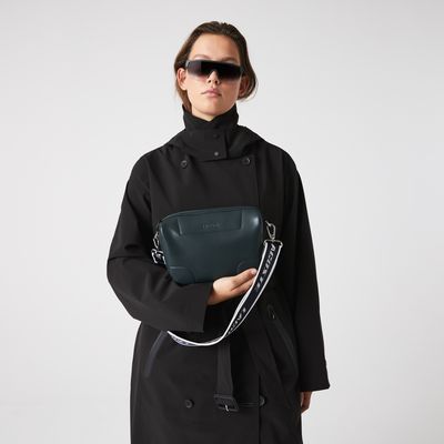 Sacoche inversée femme Lacoste avec bandoulière siglée Taille Taille unique Sinople Marine 166 Blanc