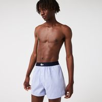 Lacoste Lot de 3 caleçons en coton ultra doux Taille Bleu Marine/bleu