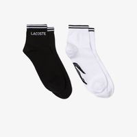 Lot de 2 paires de chaussettes basses Lacoste Sport en coton Taille / Noir/blanc