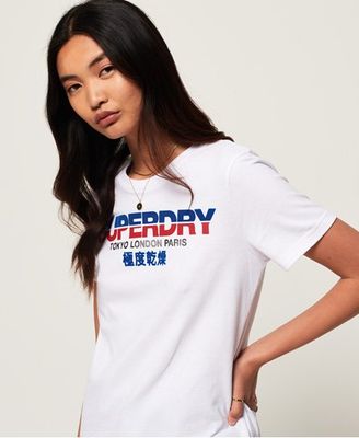 Superdry - T-shirt City Nights Splice - T-shirts pour Femme
