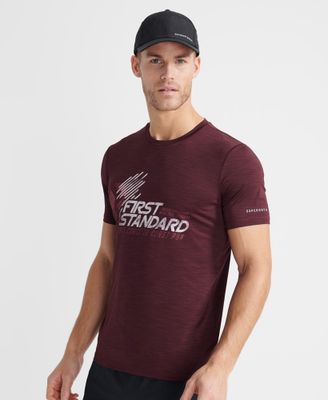 Superdry - T-shirt Run First Standard T-shirts pour Homme