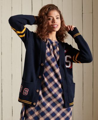 Superdry - Cardigan Collegiate Pulls pour Femme