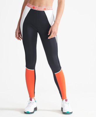 Superdry - Legging moulant Ã©lastiquÃ© Train avec marquage  Leggings pour Femme