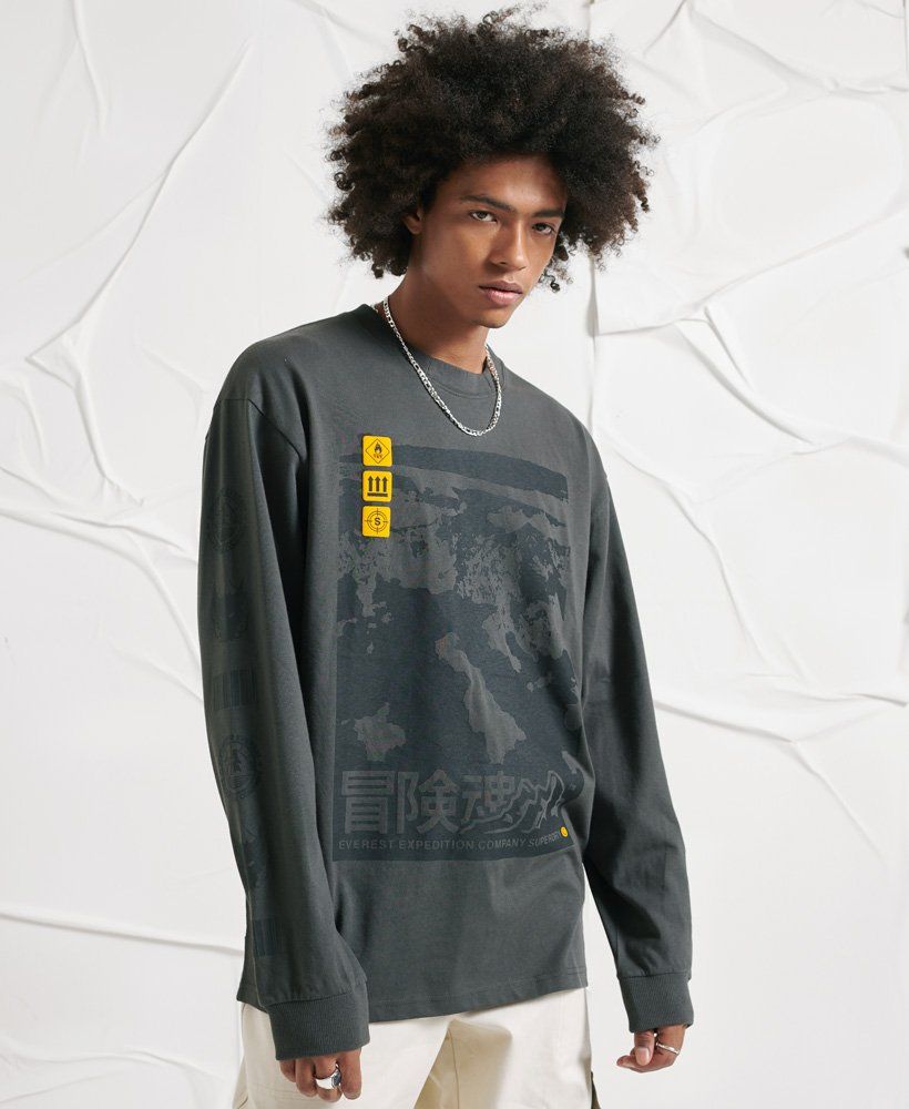 Superdry - Sweat Ã  manches longues et motif Survivalist Tops pour Homme