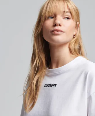 T-shirt droit brodé Micro Logo