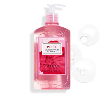 Gel Douche parfumée à la Rose 500ml