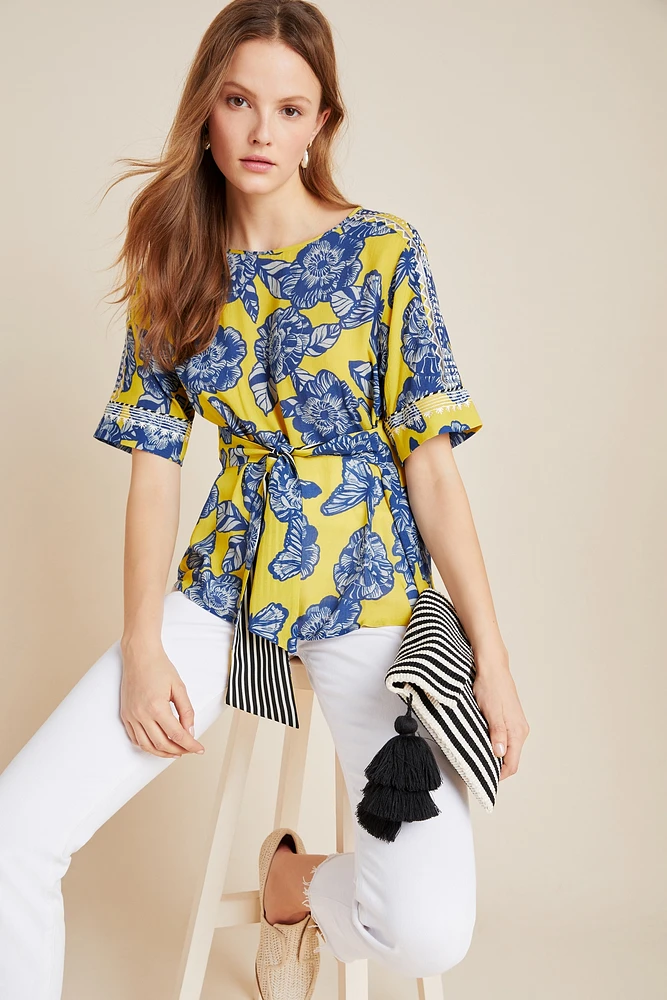 Marita Tie-Front Blouse