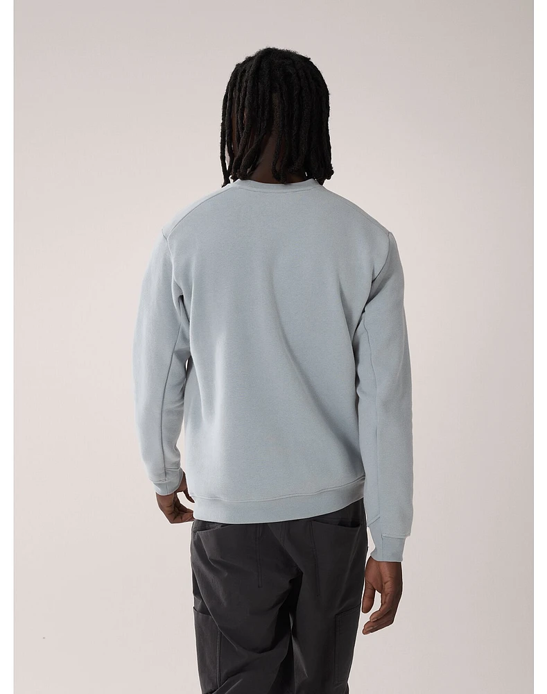 Emblem Fleece Crew Neck Pullover Men's