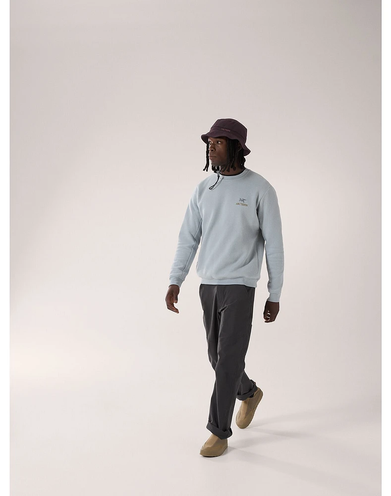 Emblem Fleece Crew Neck Pullover Men's