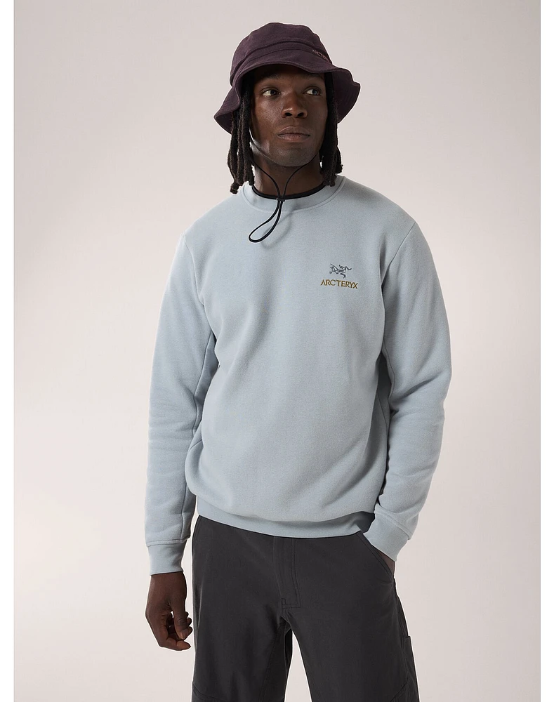 Emblem Fleece Crew Neck Pullover Men's