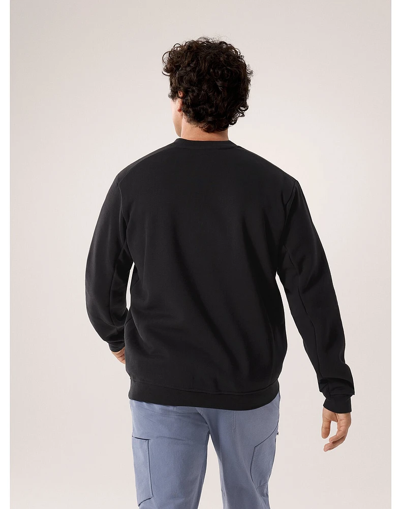 Emblem Fleece Crew Neck Pullover Men's