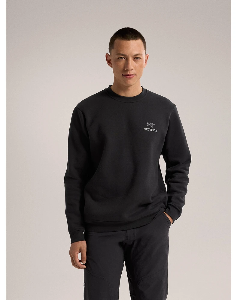 Emblem Fleece Crew Neck Pullover Men's