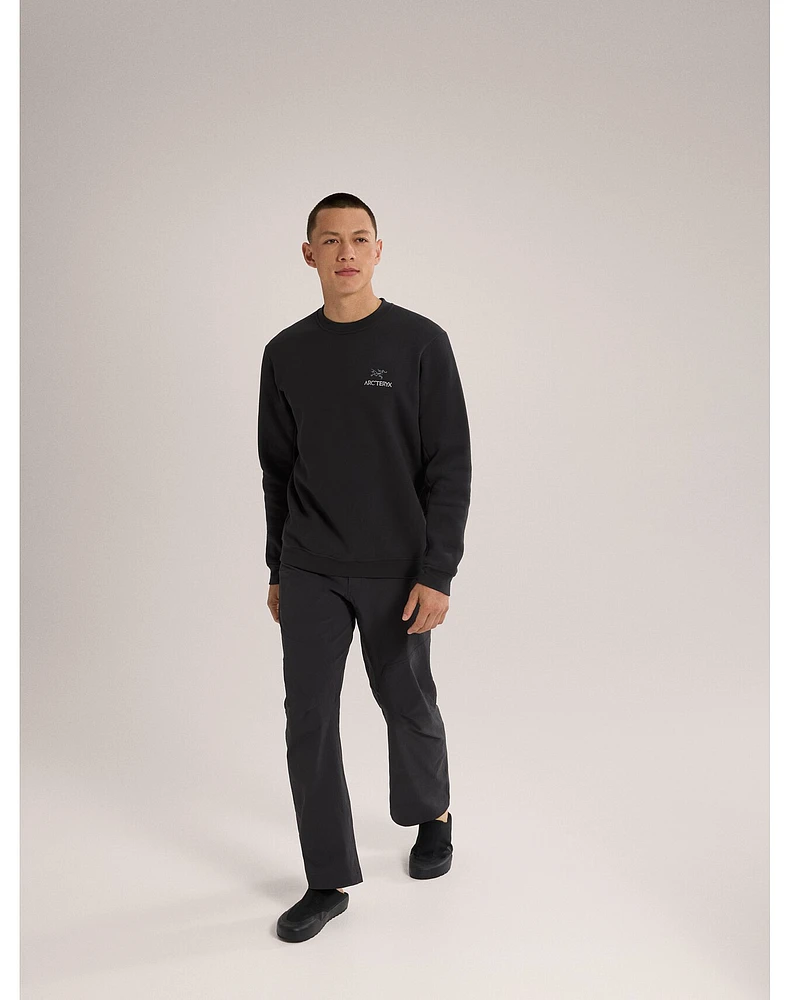 Emblem Fleece Crew Neck Pullover Men's