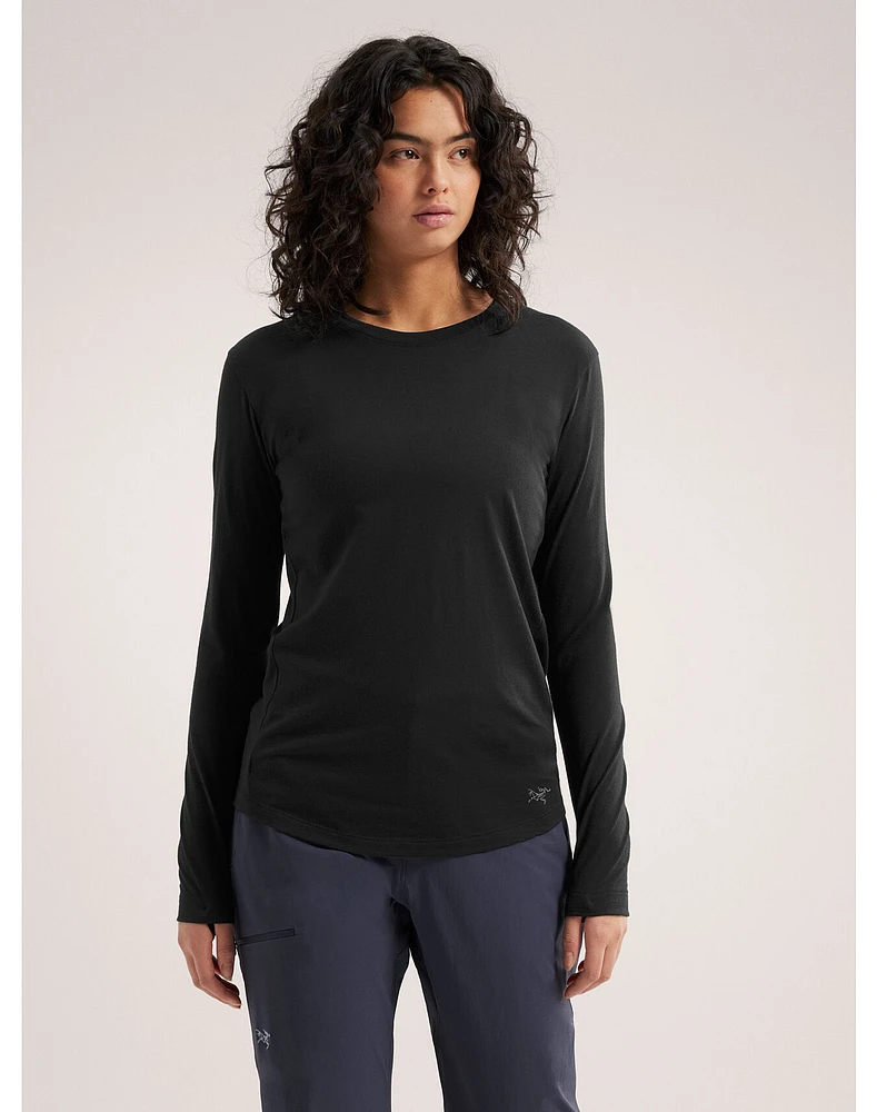 Lana Merino Wool Crew Neck Shirt LS Women's