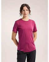 Lana Merino Wool Crew Neck Shirt SS Women's