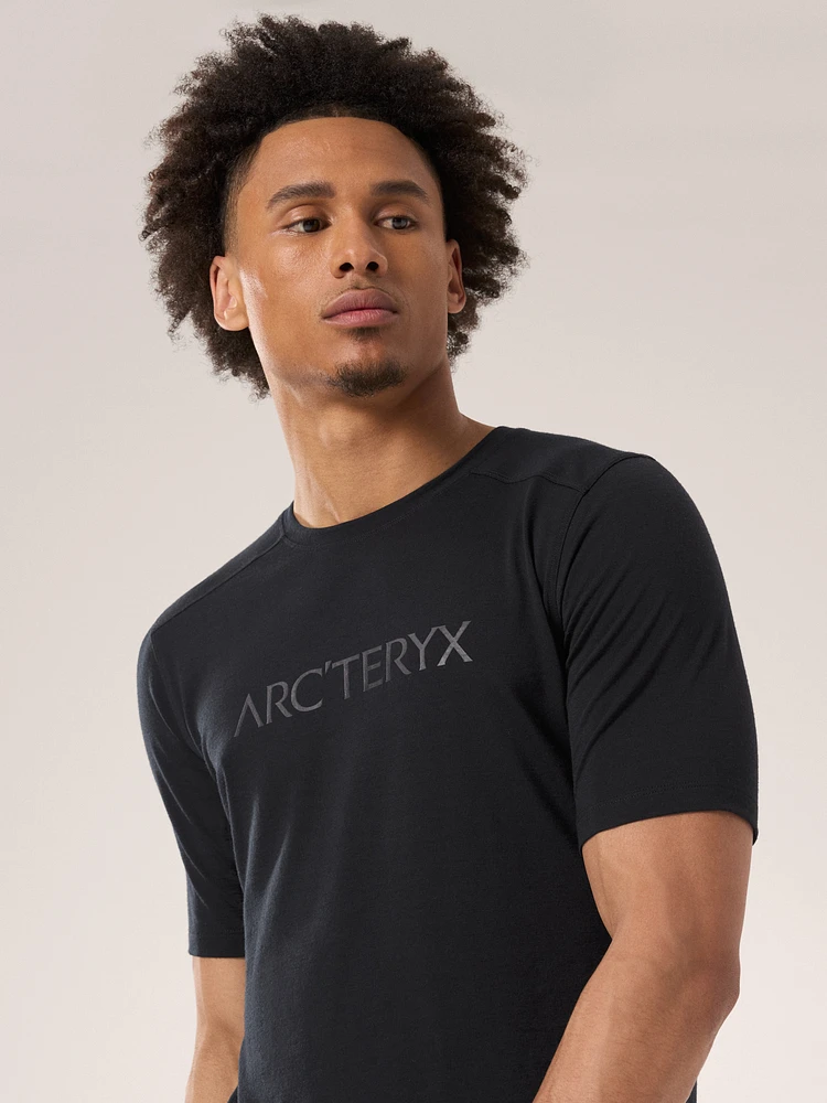 Ionia Merino Wool Arc'Word Logo Shirt SS Men's