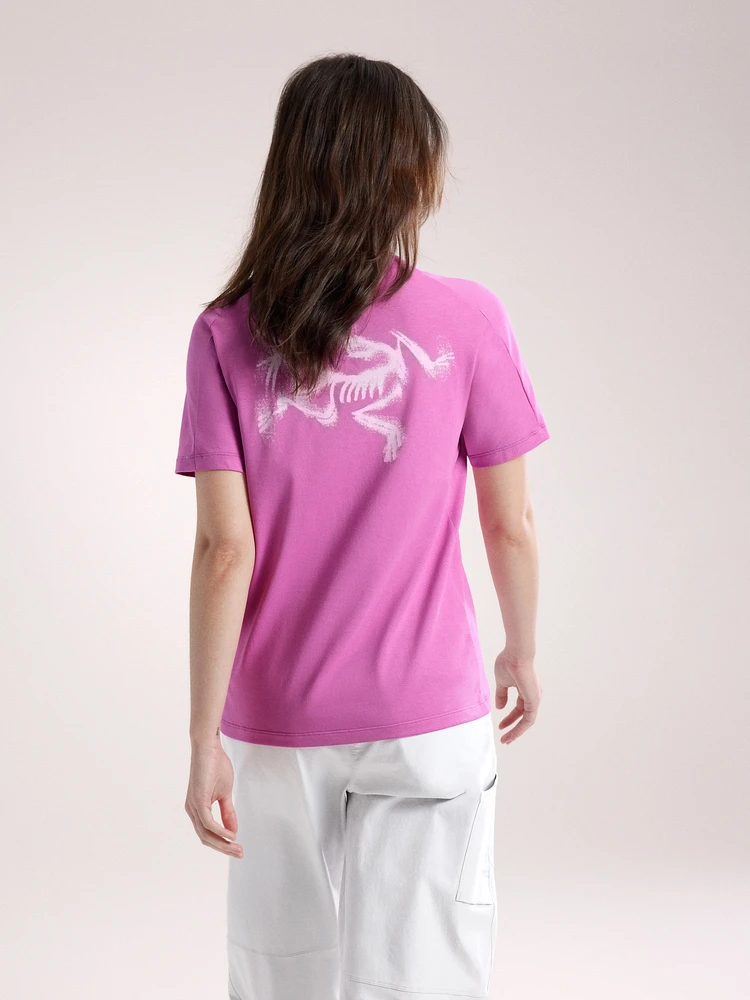 Kragg SL Cotton Blurred Bird Crew Shirt SS Women's